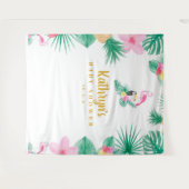 Tropische baby shower achtergrond, photobooth prop wandkleed (Voorkant (horizontaal))