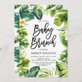 Tropische Baby shower Brunch Kaart (Voorkant / Achterkant)