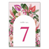 Tropische Baby Shower Kaart (Achterkant)
