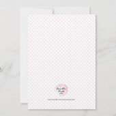 Tropische baby shower uitnodiging meisje (Achterkant)