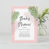 Tropische Baby Shower Uitnodiging Tropisch Hawaï (Staand voorkant)
