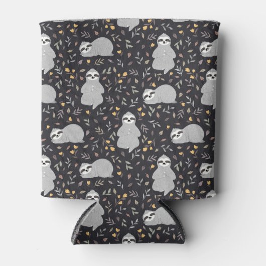 Tropische Baby sleufpatroon Blikjeskoeler (Voorkant)