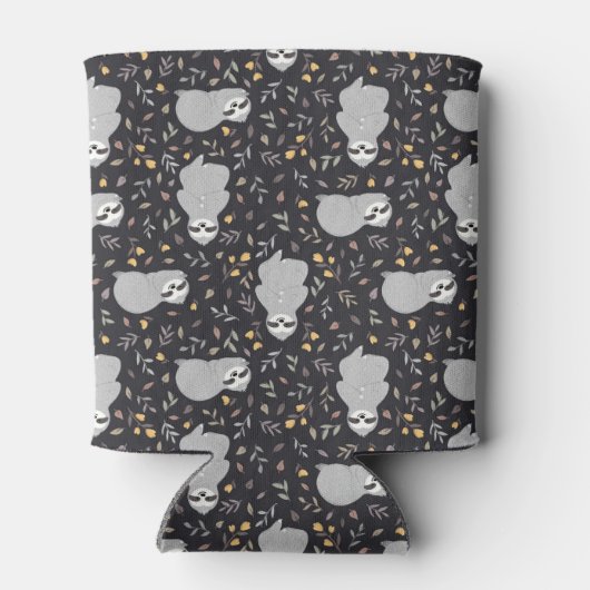 Tropische Baby sleufpatroon Blikjeskoeler (Achterkant)