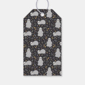 Tropische Baby sleufpatroon Cadeaulabel (Achterkant)