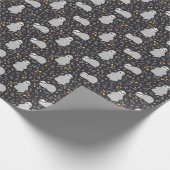 Tropische Baby sleufpatroon Cadeaupapier (Hoek)