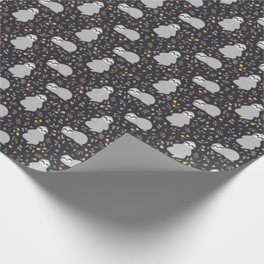 Tropische Baby sleufpatroon Cadeaupapier (Hoek)