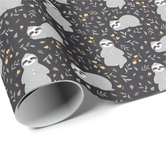 Tropische Baby sleufpatroon Cadeaupapier (Rol Hoek)