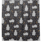 Tropische Baby sleufpatroon Douchegordijn (Voorkant)