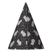 Tropische Baby sleufpatroon Feesthoedjes (Achterkant)