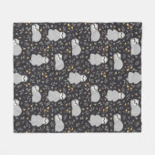 Tropische Baby sleufpatroon Fleece Deken (Voorkant (Horizontaal))