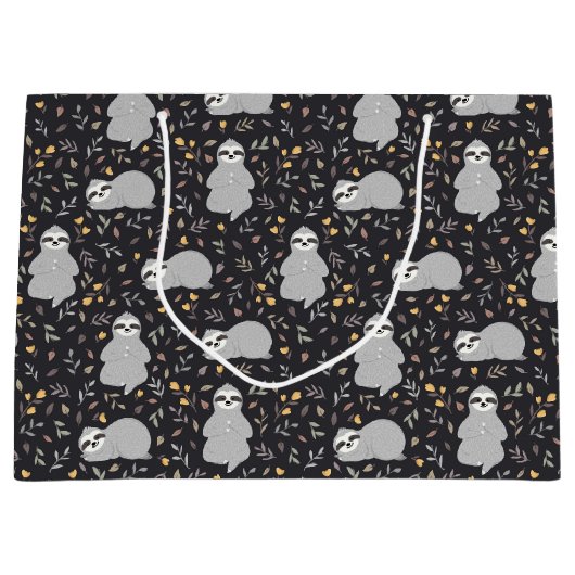 Tropische Baby sleufpatroon Groot Cadeauzakje (Voorkant)