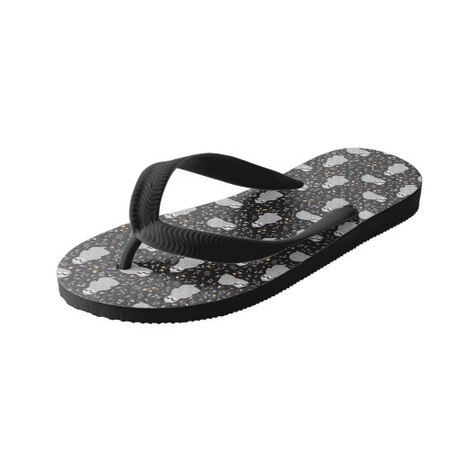 Tropische Baby sleufpatroon Kinder Teenslippers (Schuin)