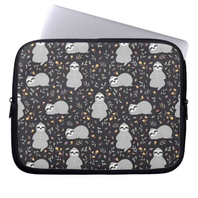 Tropische Baby sleufpatroon Laptop Sleeve (Voorkant)