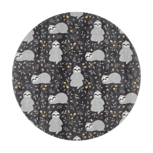 Tropische Baby sleufpatroon Snijplank (Voorkant)