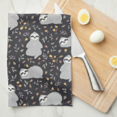 Tropische Baby sleufpatroon Theedoek (Quarter Fold)