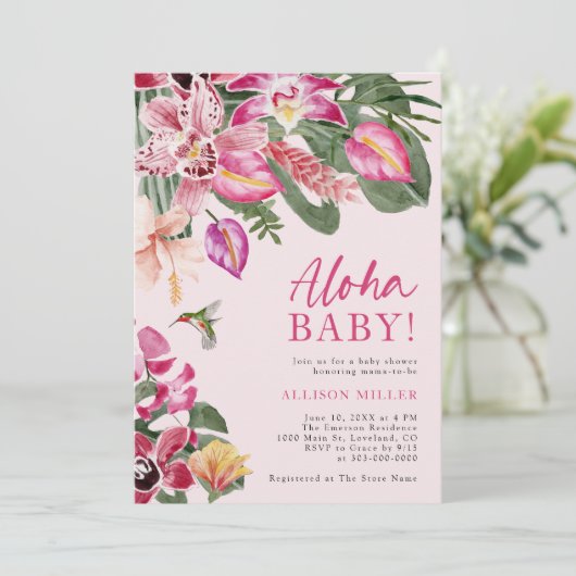 Tropische Babyborrel Kaart (Staand voorkant)