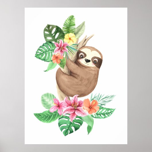 Tropische Babysluffer Poster (Voorkant)