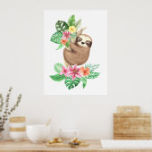 Tropische Babysluffer Poster (Keuken)