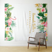 Tropische Bachelorette achtergrond, Fotocabine Pro Wandkleed (In Situ (horizontaal))