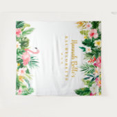 Tropische Bachelorette achtergrond, Fotocabine Pro Wandkleed (Voorkant (horizontaal))