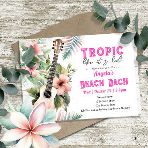 Tropische bachelorette kaart