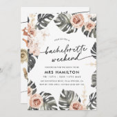 Tropische bachelorette party Weekend Itinerary Kaart (Voorkant / Achterkant)