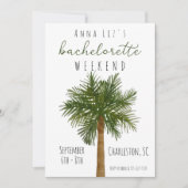 Tropische bachelorette party Weekend Itinerary Kaart (Voorkant)