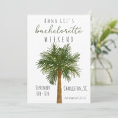 Tropische bachelorette party Weekend Itinerary Kaart (Staand voorkant)