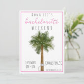 Tropische Bachelorette Party Weekend Routebeschrij Kaart (Staand voorkant)