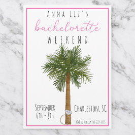 Tropische Bachelorette Party Weekend Routebeschrij Kaart