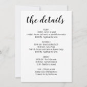 Tropische bachelorette-strand met reisroute kaart (Achterkant)