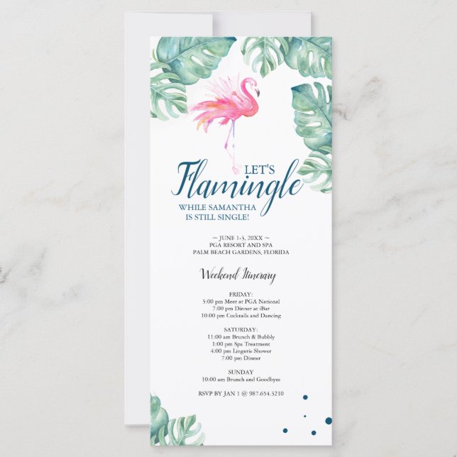 Tropische Bachelorette Weekend Party (Voorkant)