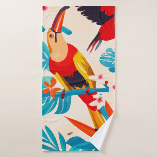 Tropische badhanddoekset bad handdoek (Badhanddoek)