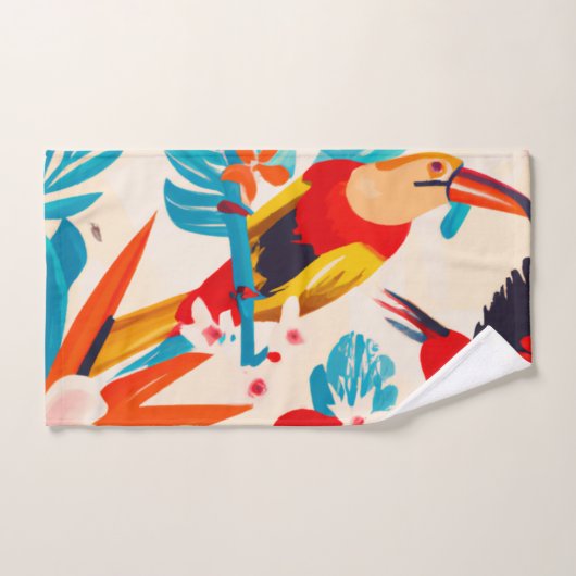 Tropische badhanddoekset bad handdoek (Handdoek)