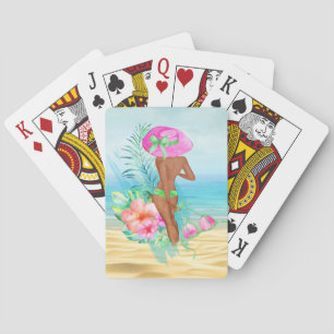 Tropische badkuip Klassieke speelkaartjes Pokerkaarten