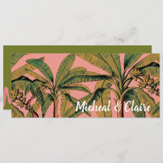 Tropische Bahama's bewaren de Kaart Datum (Voorkant / Achterkant)