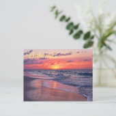 Tropische Bahamas Sunset Paradise Beach Briefkaart (Staand voorkant)