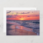 Tropische Bahamas Sunset Paradise Beach Briefkaart (Voorkant / Achterkant)