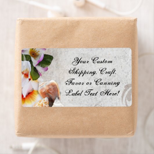 Tropische bakbloemen/planken etiket (Insitu)