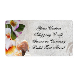 Tropische bakbloemen/planken etiket