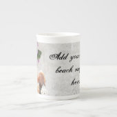 Tropische bakbloemen/planken porselein kop (Voorkant)