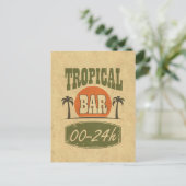 Tropische balk briefkaart (Staand voorkant)