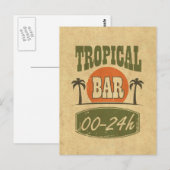 Tropische balk briefkaart (Voorkant / Achterkant)