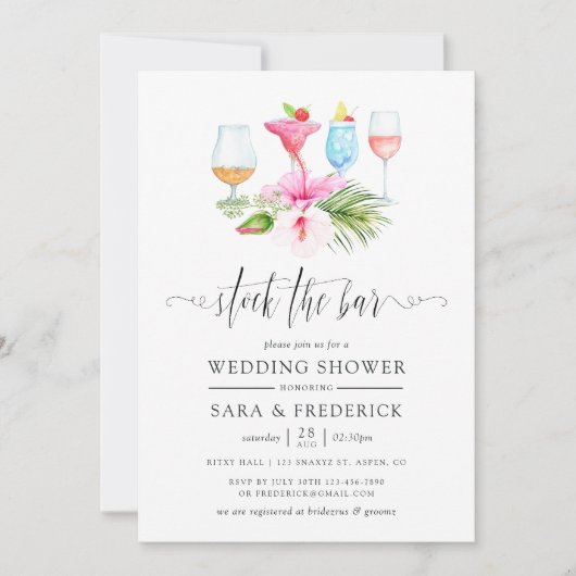 Tropische balkstaven kaart (Voorkant)