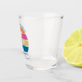 Tropische balkstructuur Aangepaste lenteverbrek Shot Glas (Rechts)