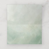 Tropische banaan bladeren loof bruiloft of banket plaatskaartje (Binnenkant ongevouwen)