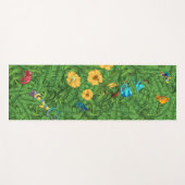 Tropische banaan bladert Chameleons Hibiscus Flowe Yogamat (Voorkant (horizontaal))