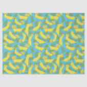 Tropische banaan Dogs Cute Pattered Tissuepapier (Voorkant)