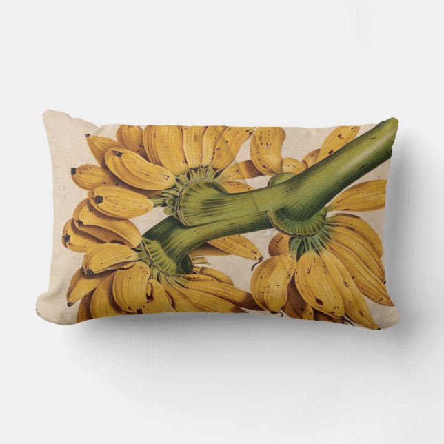  tropische banaan lumbar Pillow Kussen (Voorkant)