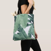 Tropische banaan verlaat Oerwoud #4b #tropical #wa Tote Bag (Dichtbij)